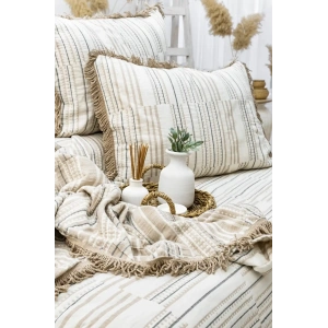 Şaheser Home Collection Yatak Örtüsü Çift Kişilik Müslin Lia Bej