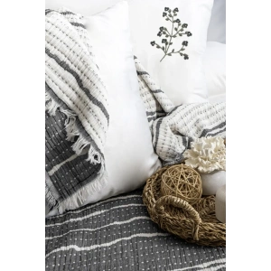 Şaheser Home Collection Yatak Örtüsü Seti Sera Antrasit