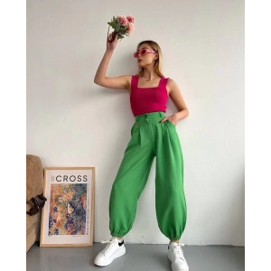 Şalvar pantolon yeşil s23202