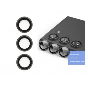 Samsung Galaxy S23 Kamera Lens Koruyucu  Siyah (74)