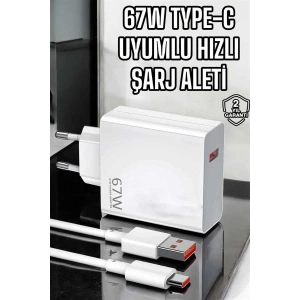 Şarj Aleti Turbo Hızlı 67W TypeC Hızlı Şarj