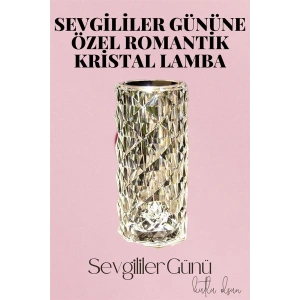 Sevgililer Gününe Özel Romantik Kristal Gece Lambası Sevgiliye Hediye