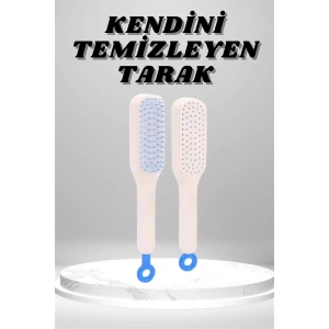 Silikon Yumuşak Sıkı Dişli Sihirli Geri Çekilebilir Tarak Kendini Temizleyen Saç Fırçası