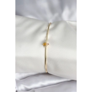 Sinek Figürlü Gold Renk Pirinç Kadın Bileklik