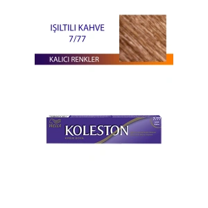 Single Tüp Boya Saç Boyası Işıltılı Kahve 7/77 (74)