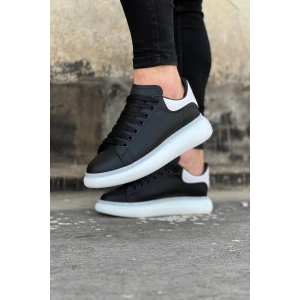 Siyah Beyaz Erkek Casual Ayakkabı