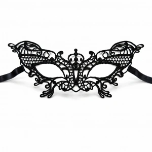 Siyah Dantel Venedik Maskesi Kadın – Zarif Parti & B Maskesi 2 No