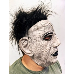 Siyah lı Michael Myers Lateks Yüze Tam Yapışan Et Maske Korku Maskesi