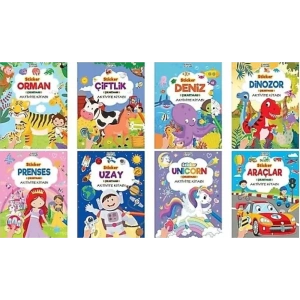 Sticker Aktivite Kitabı 50 Sticker (6 Kitap)
