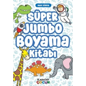 Süper Jumbo Boyama Kitabı - Mavi Dünya