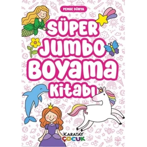 Süper Jumbo Boyama Kitabı - Pembe Dünya