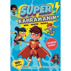Süper Kahramanım Boya-Yapıştır-Tasarla