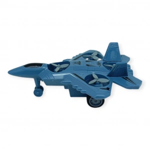 Sürtmeli Döner 4 Pervaneli Uçak - Mavi - 1 ADET