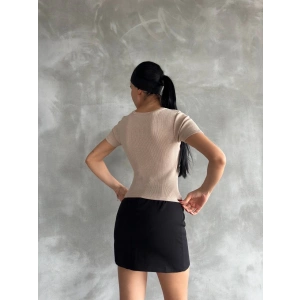 Taş baskılı kaş korse bluz