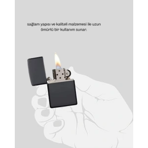 Tasarım Metal Çakmak Minimal Mat Yüzeyli ve Şık Görünümlü