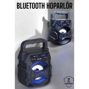 Taşınabilir Bluetooth Hoparlör Led Işıklı Uzun Pil Ömrü