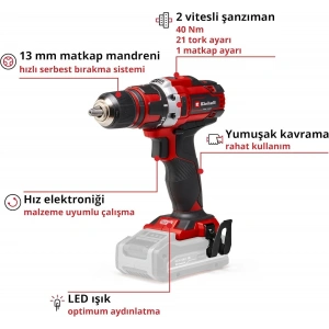 TE CD 18/40 Lİ Solo Vidalama
