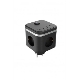 Termal Akım Korumalı Isıya Dalı 3’lü Duvar Tipi Priz 2x Usb 2x Typce 3680 W