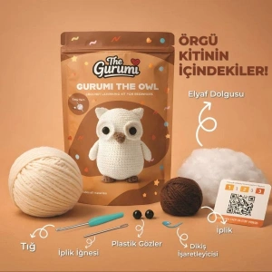 The Gurumi Baykuş Örgü Öğrenme Kiti (TG007)