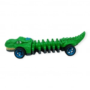 Timsah Araba - Otomatik Hareketli Sesli Işıklı 32 cm - Yeşil Gerçekçi Timsah - 1 ADET