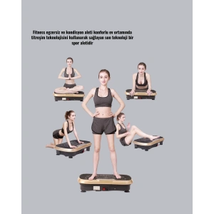 Titreşimli Egzersiz Platformu Evde Fitness ve Kas Güçlendirme