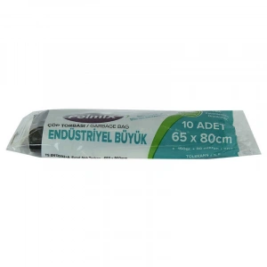 Torbası Büyük Boy 65x80Cm 150Gr 30Mikron 50Lt Siyah Rulo 10 Adet