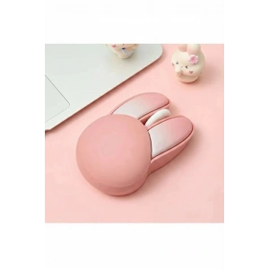 Tşan Figürlü Kablosuz Mouse Pil Dahil Etiket Hediyeli Pembe