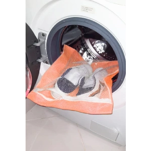 Turuncu  Fermuarlı  Hassas Çamaşır Terlik Ayakkabı Yıkama Filesi Büyük Boy (74)