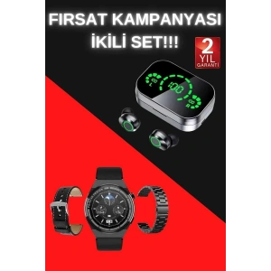 TWS Bluetooth Kulaklık ve Akıllı Saat Uyku Takibi Nabız Ölçer Uzun Pil Ömrü