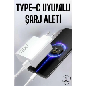 TypeC 120W Şarj Aleti Hızlı Şarj Turbo Yeni Nesil