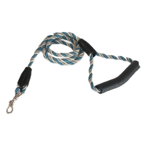 Üçlü Sarmallı Köpek Gezdirme Halatı 1 cm-120 cm Mi Beyaz