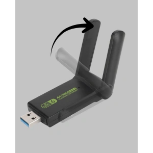 Ultratekno Dual Band WiFi Adaptör – 1200 Mbps, USB 3.0, Çift Antenli, Geniş Kapsama Alanı ve Yüksek Hız