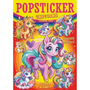 Unicorns Boyama Kitabı Popsticker