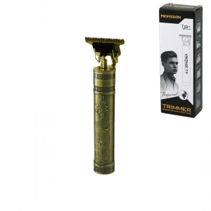 VINTAGE T9 ( T BIÇAK ) ( BASKILI PLASTİK GÖVDE ) ( ENSE ÇİZİM & SAÇ SAKAL KESME ) TRAŞ MAKİNESİ ( USB ŞARJLI )*100