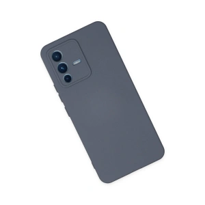 Vivo V23 5g Kılıf Nano İçi Kadife  - Gri
