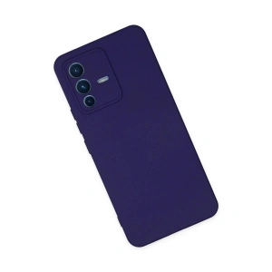 Vivo V23 5g Kılıf Nano İçi Kadife  - Mor
