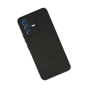 Vivo V23 5g Kılıf Nano İçi Kadife  - Siyah