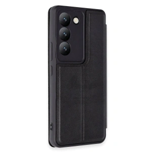 Vivo V30 Lite 4g Kılıf Flip Cover - Siyah