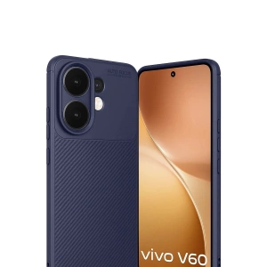 Vivo V60 5g Auto Fus Karbon Kapak - Lacivert