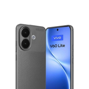 Vivo V60 Lite Auto Fus Karbon Kapak - Gri