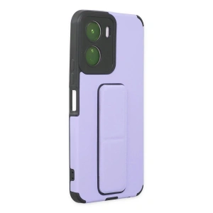 Vivo Y16 Kılıf Mega Standlı  - Lila
