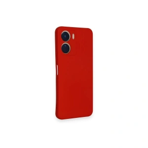 Vivo Y16 Kılıf Nano İçi Kadife  - Kırmızı