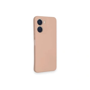 Vivo Y16 Kılıf Nano İçi Kadife  - Pudra