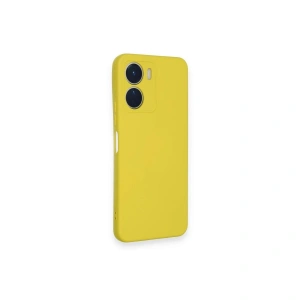 Vivo Y16 Kılıf Nano İçi Kadife  - Sarı