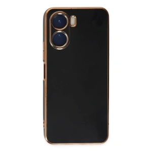 Vivo Y16 Kılıf Volet  - Siyah