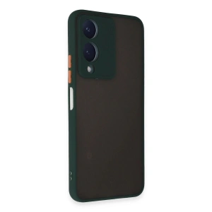 Vivo Y17s Kılıf Montreal  Kapak - Yeşil
