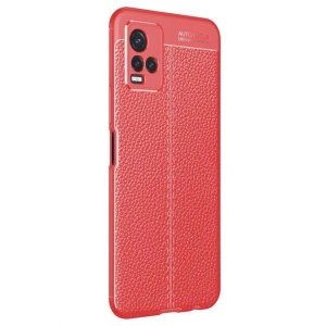 Vivo Y21s Kılıf Auto Fus Kapak - Kırmızı