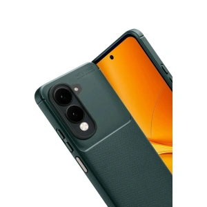 Vivo Y29s Auto Fus Karbon Kapak - Koyu Yeşil