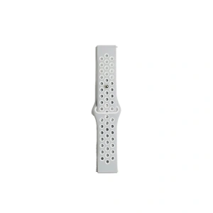 Watch 20mm Spor Delikli Kordon - Gri-beyaz