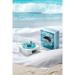 Wes Nostalji Plak Görünümlü Bluetooth Hoparlör 3d Ses Daası Retro Müzik Plak Mi